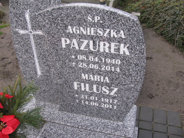 Agnieszka Pazurek  1940 Reńska Wieś - Grobonet - Wyszukiwarka osób pochowanych